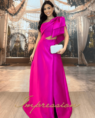 Vestido de Festa Longo Pink