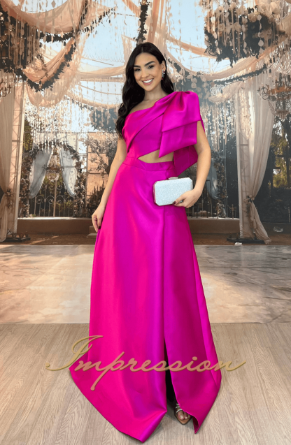 Vestido de Festa Longo Pink