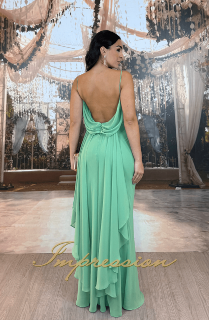 Vestido de Festa Longo Verde Menta - Imagem 2