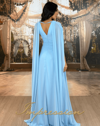 Vestido de Festa Longo Azul Serenity