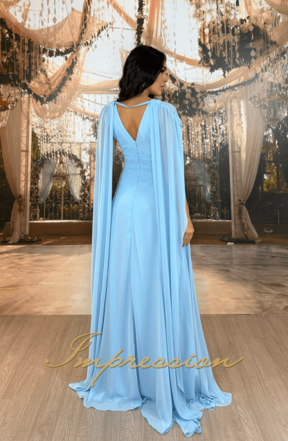 Vestido de Festa Longo Azul Serenity - Imagem 2