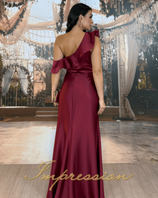 Vestido de Festa Longo Marsala