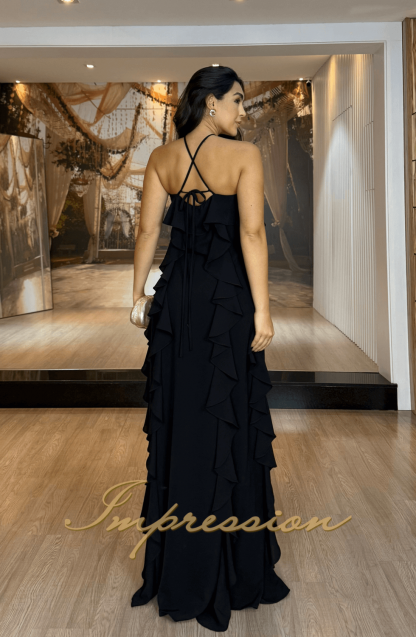 Vestido de Festa Longo Preto - Imagem 2