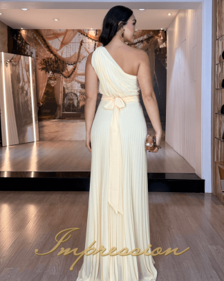Vestido de Festa Longo Amarelo