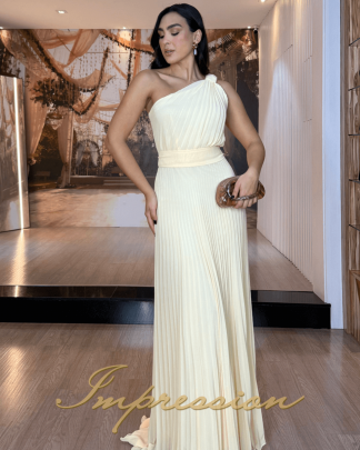 Vestido de Festa Longo Amarelo