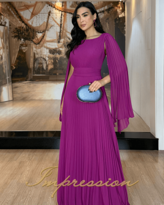 Vestido de Festa Longo Fucsia