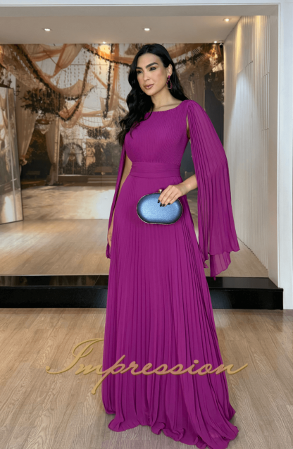 Vestido de Festa Longo Fucsia