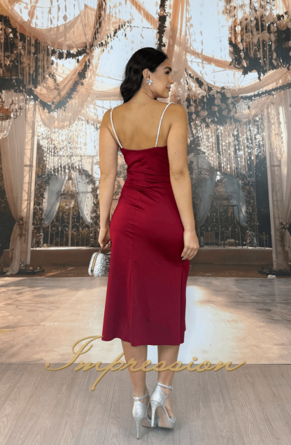 Vestido de Festa Midi Vermelho - Imagem 2