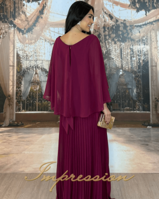 Vestido de Festa Longo Marsala