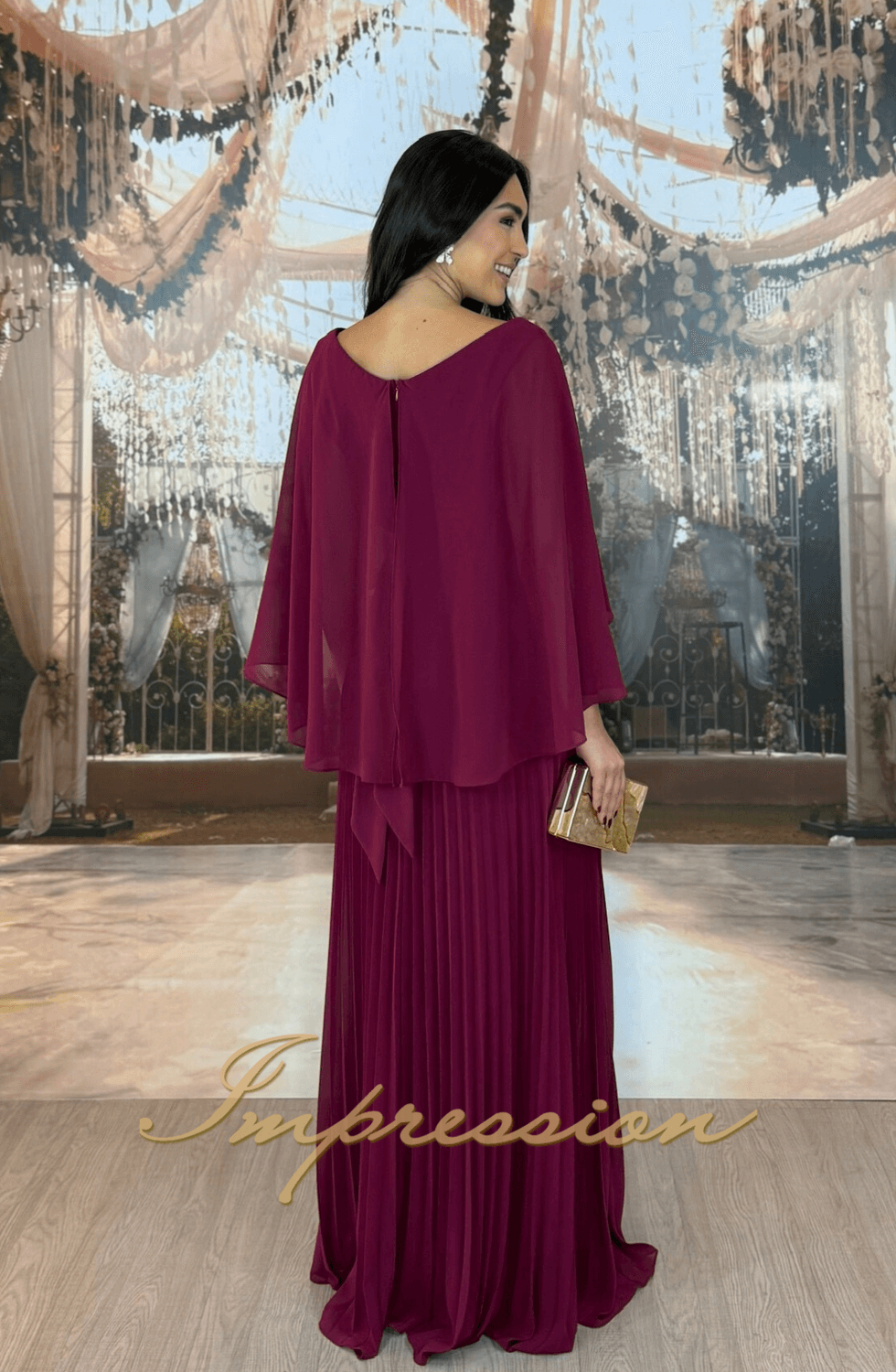 Vestido de Festa Longo Marsala - Imagem 2