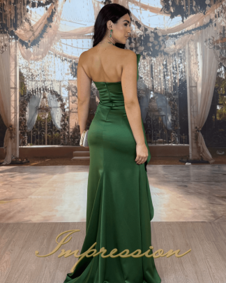 Vestido de Festa Longo Verde Oliva