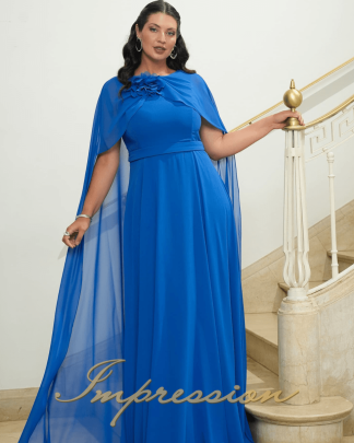 Vestido de Festa Longo Plus Size Orquidea