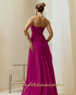 Vestido de Festa Longo Pink