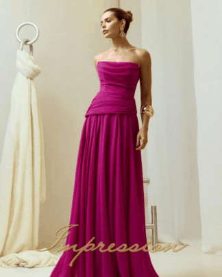 Vestido de Festa Longo Pink